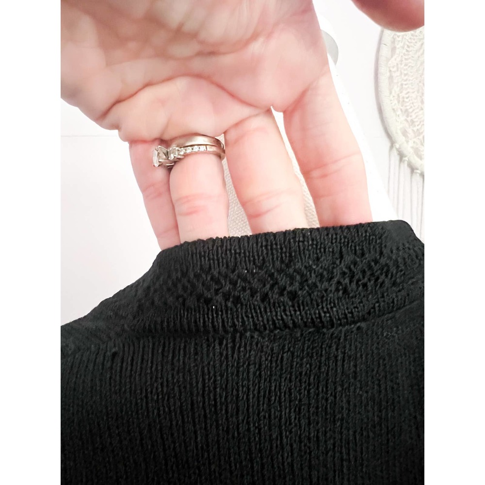 St. John Black Cardigan Sweater - Picture 6 of 7